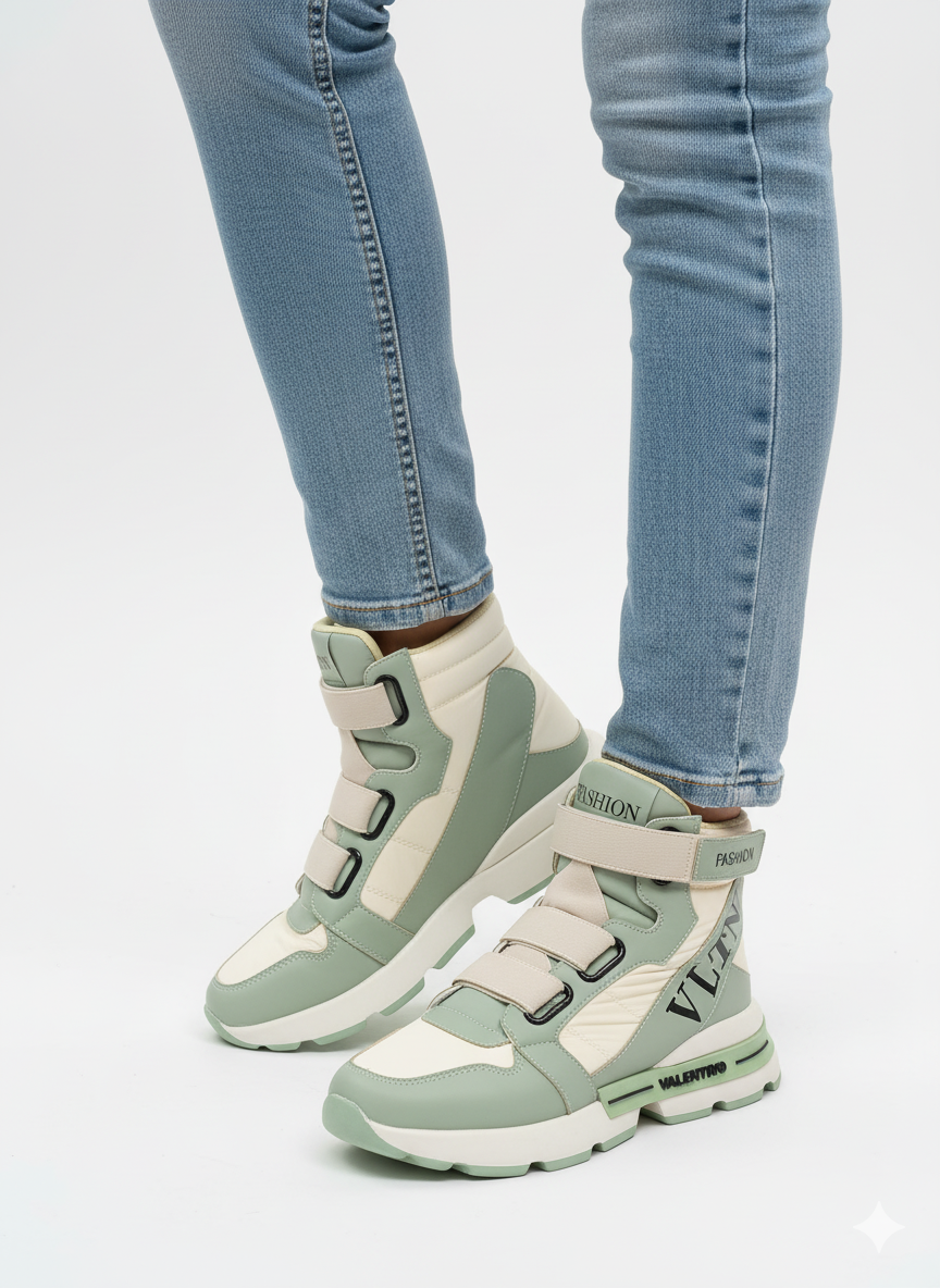 کتونی ساقدار دخترانه چسبی