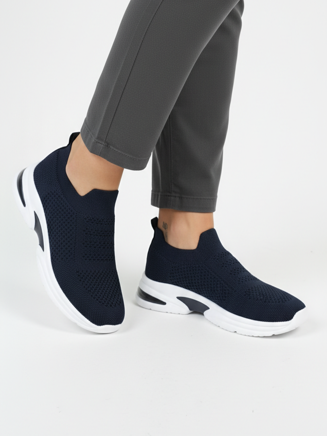 کتونی جورابی زنانه دخترانه رویه تنفسی سبک راحت مناسب پیاده روی