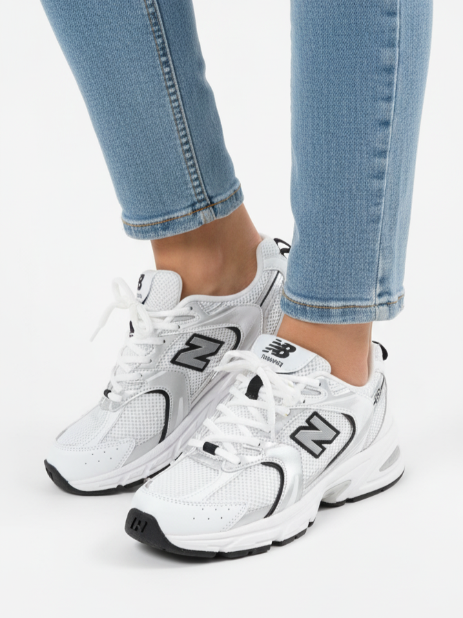 کتونی سفید مشکی