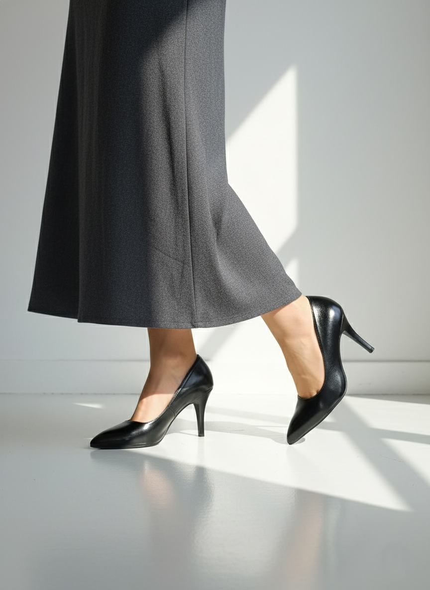 کفش پاشنه‌دار زنانه کلاسیک نوک تیز